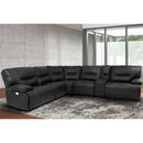 Parker Living Spartacus MSPA-PACKA(H)-BLC Black 6 pc Power Reclining Sectional with Power Adjustable Headrests