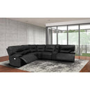 Parker Living Spartacus MSPA-PACKA(H)-BLC Black 6 pc Power Reclining Sectional with Power Adjustable Headrests