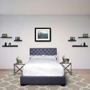 Parker Living Sleep Zoey King Upholstered Panel Bed BZOE#9000HB-STO/BZOE#9020FBR-STO