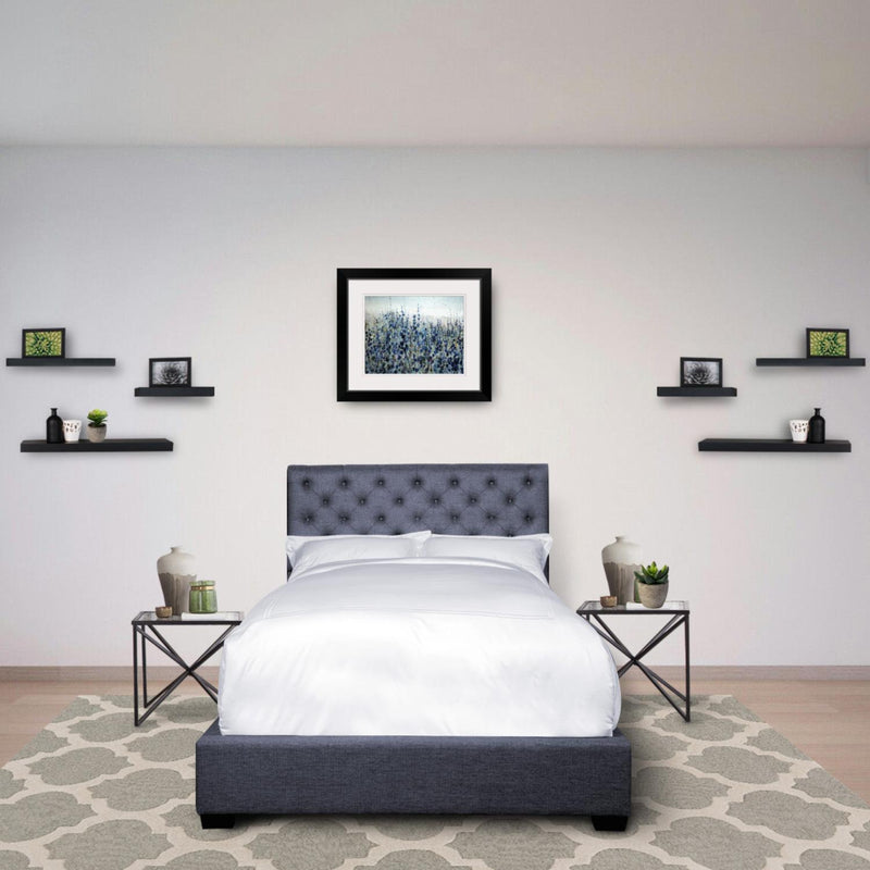 Parker Living Sleep Zoey King Upholstered Panel Bed BZOE#9000HB-STO/BZOE#9020FBR-STO