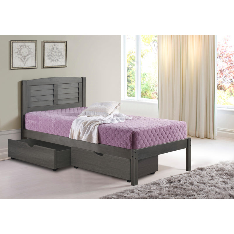 Donco Trading Company 505-AG Dual Underbed Drawers - Antique Grey IMAGE 6
