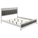  Coaster Furniture Barzini 205891KW Wood California King Panel Bed - White IMAGE 1