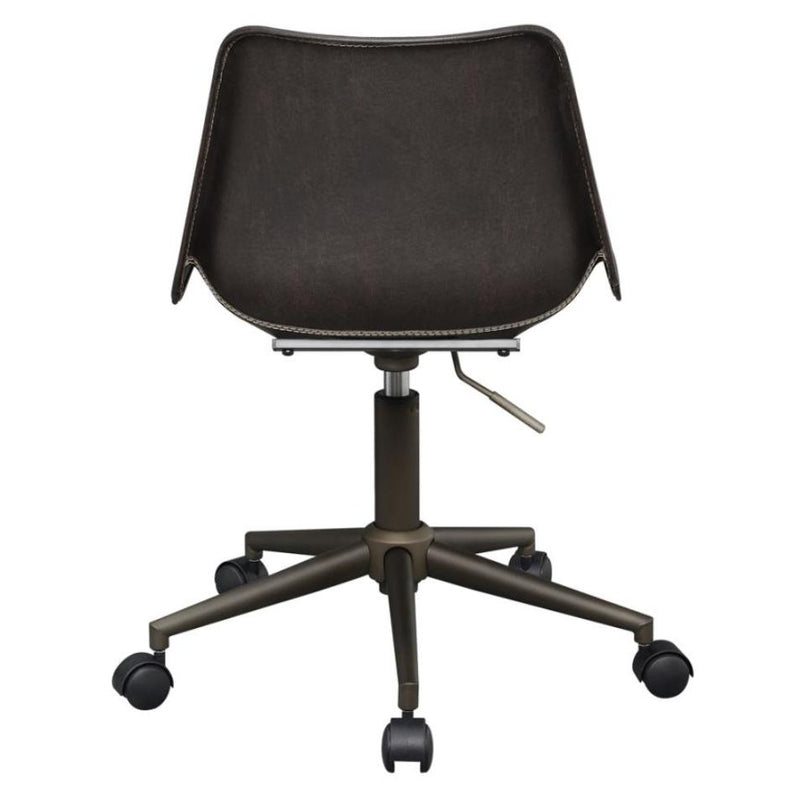 Coaster Furniture Carnell 803378 Upholstered Adjustable Home Office Desk Chair - Brown IMAGE 5