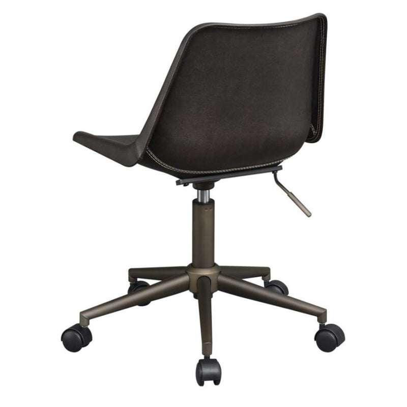 Coaster Furniture Carnell 803378 Upholstered Adjustable Home Office Desk Chair - Brown IMAGE 6