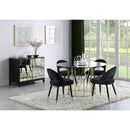 Coaster Furniture Lindsey 193562 Upholstered Dining Side Chair - Black (Set of 2) IMAGE 10