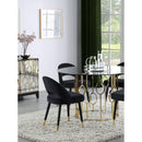 Coaster Furniture Lindsey 193562 Upholstered Dining Side Chair - Black (Set of 2) IMAGE 9