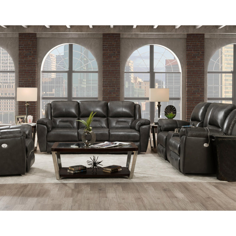  Southern Motion Pandora Power Reclining Polyurethane Loveseat with Console 751-78P-912-14 IMAGE 2