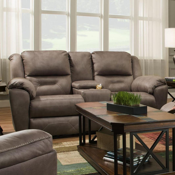  Southern Motion Pandora Power Reclining Leather Look Loveseat with Console 751-78P-276-17 IMAGE 1