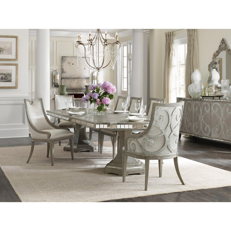 Hooker Furniture 5603-75410-LTBR Sanctuary Upholstered Side Chair IMAGE 4