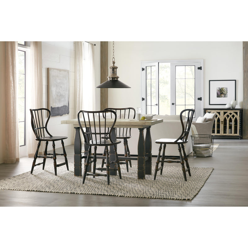 Hooker Furniture 5805-75351-99 Ciao Bella Spindle Back Counter Stool-Black IMAGE 4