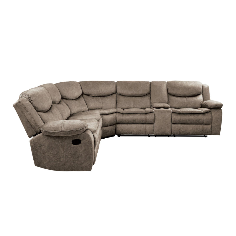 Homelegance Bastrop 8230FBR*SC 3 pc Sectional with Right Console IMAGE 3