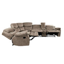 Homelegance Bastrop 8230FBR*SC 3 pc Sectional with Right Console IMAGE 4