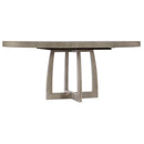 Hooker Furniture 6050-75203-GRY Affinity 48in Round Pedestal Dining Table with 1-18in Leaf IMAGE 2