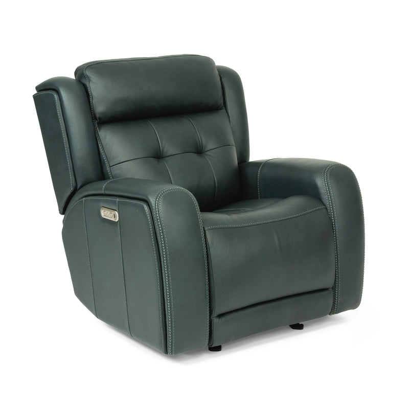 Flexsteel Grant Power Glider Leather Match Recliner 1480-54PH 009-40 IMAGE 2