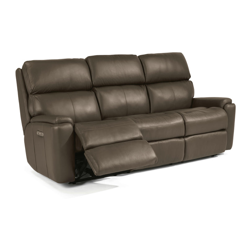 Flexsteel Rio Power Reclining Leather Sofa 3904-62H-824-74 IMAGE 3