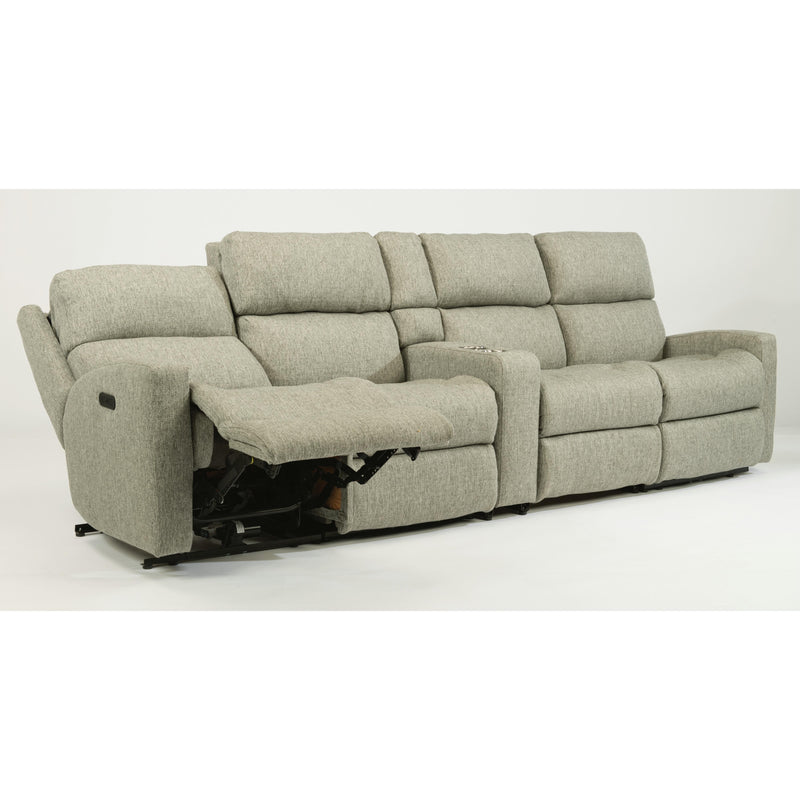 Flexsteel Catalina Reclining Fabric 5 pc Sectional 2900-57-145-01/2900-58-145-01/2900-19-145-01/2900-19-145-01/2900-72-145-01 IMAGE 2