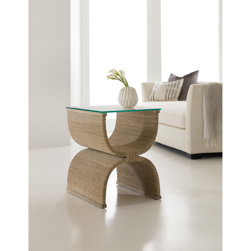Hooker Furniture 638-50513-80 Melange Lenny Woven End Table IMAGE 3