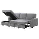 Homelegance Morelia 9468DG*2LC2R 2 pc Sectional with Pull-out Bed and Left Chaise with Hidden Storage IMAGE 5