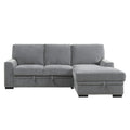 Homelegance Morelia 9468DG*2RC2L 2 pc Sectional with Pull-out Bed and Right Chaise with Hidden Storage IMAGE 1