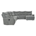 Homelegance Tesoro 9509DG*6LR5R 6 pc Modular Reclining Sectional with Right Chaise IMAGE 1