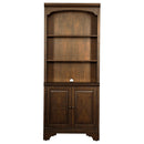  Coaster Furniture Hartshill 881286 78-inch 3-shelf Cabinet Bookcase - Burnished Oak IMAGE 3