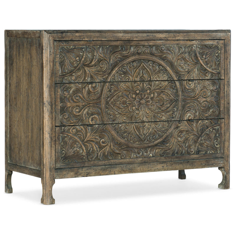 Hooker Furniture 6960-50007-80 La Grange Lockhart Three-Drawer Accent Chest IMAGE 1