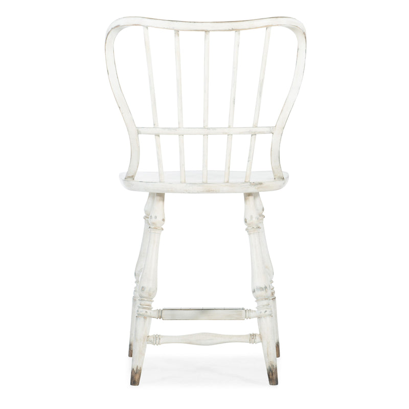 Hooker Furniture 5805-75351-02 Ciao Bella Spindle Back Counter Stool-White IMAGE 3