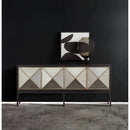 Hooker Furniture 638-85306-CHP Melange Jova Four-Door Credenza IMAGE 3