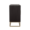  Coaster Furniture Zara 953466 2-door 57" Wood Accent Storage Cabinet - Black Walnut IMAGE 5
