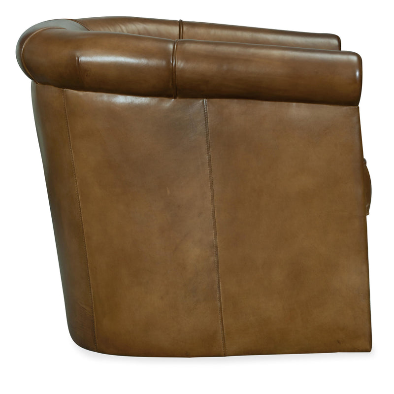 Hooker Furniture CC388-SW-083 Axton Swivel Leather Club Chair IMAGE 2