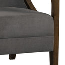  Elements International Hopkins UHK526101E Accent Chair - Charcoal/Espresso IMAGE 8