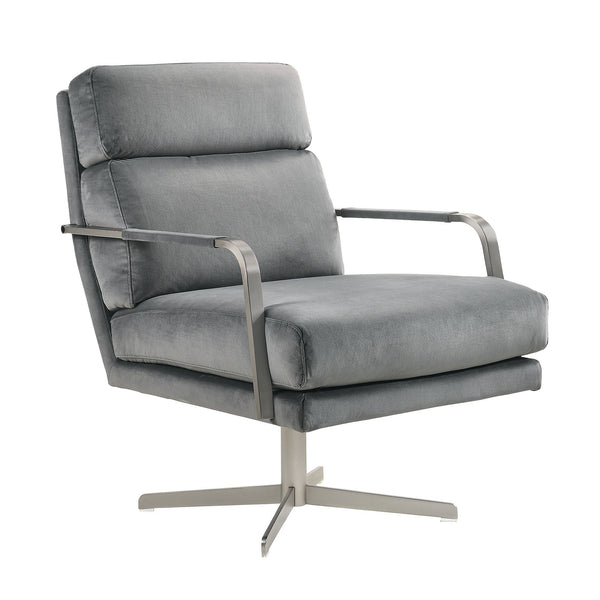 Elements International Kota Swivel Fabric Accent Chair UKA3204102SWE IMAGE 1