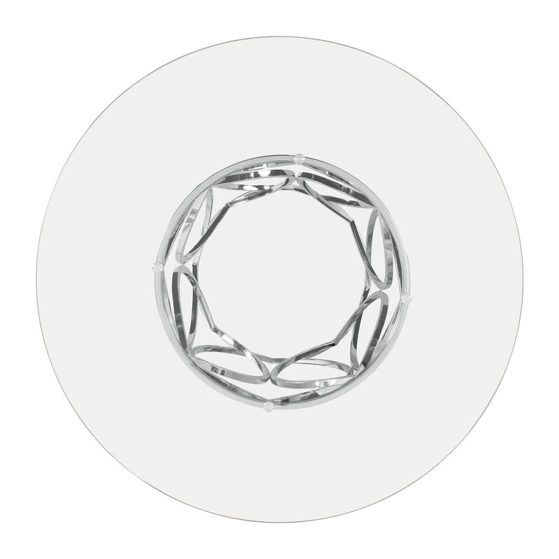  Elements International Merlin CDML100DTTB Round Dining Table IMAGE 2