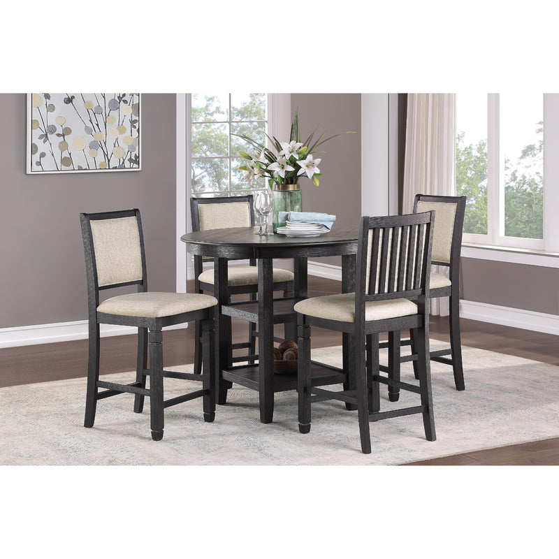 Homelegance Round Asher Counter Height Dining Table 5800BK-36 IMAGE 3