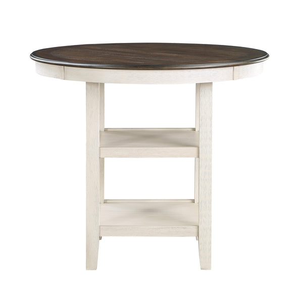 Homelegance Round Asher Counter Height Dining Table 5800WH-36 IMAGE 1