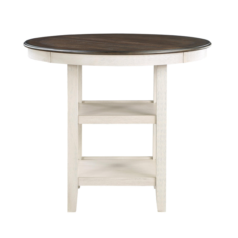 Homelegance Round Asher Counter Height Dining Table 5800WH-36 IMAGE 1
