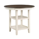 Homelegance Round Asher Counter Height Dining Table 5800WH-36 IMAGE 2