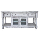 International Furniture Direct Aruba TV Stand IFD7333STN70WT IMAGE 1