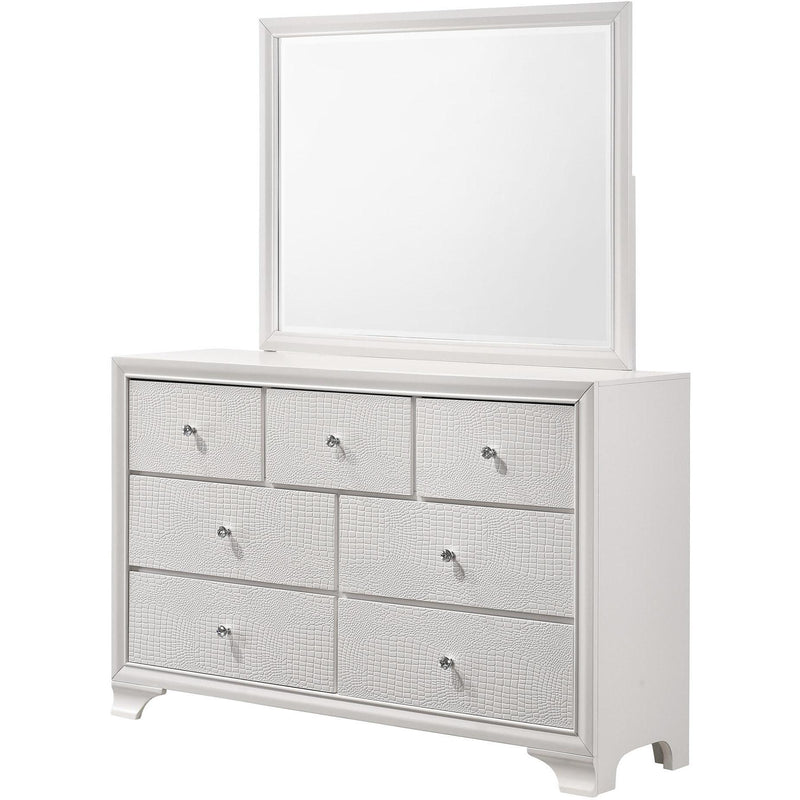  Crown Mark Lyssa B4310-11 Dresser Mirror - Frost IMAGE 2