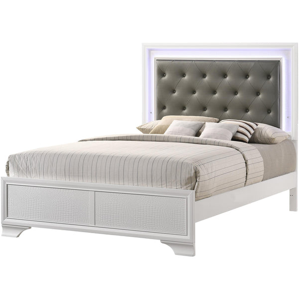  Crown Mark Lyssa B4310-Q Queen Bed with LED - Frost IMAGE 1