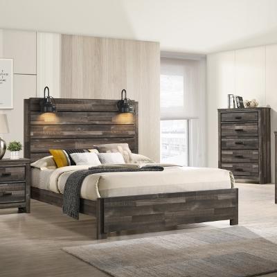  Crown Mark Carter B6800-Q-BED Queen Panel Bed in One Box IMAGE 1