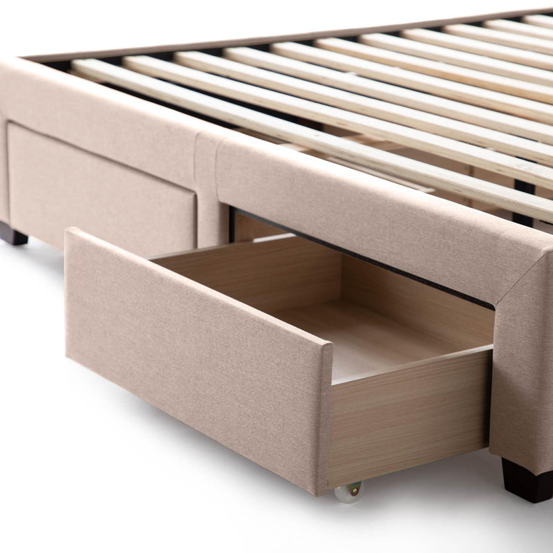 Malouf Bed Components Platform Bed Base STCKOAWATSPL IMAGE 2