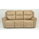 Flexsteel Cade Power Reclining Leather Match Sofa 1183-62PH 637-80 IMAGE 1