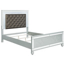  Coaster Furniture Gunnison 223211KW Wood California King LED Panel Bed - Silver Metallic IMAGE 1