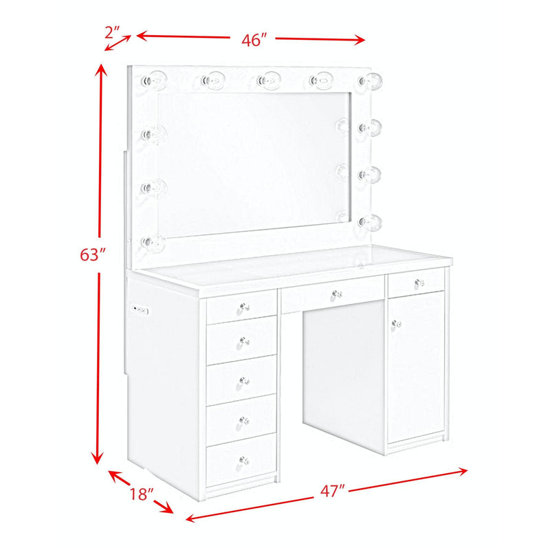 Elements International Amia 7-Drawer Vanity Set CVAM700VB/CVAM700VM IMAGE 10