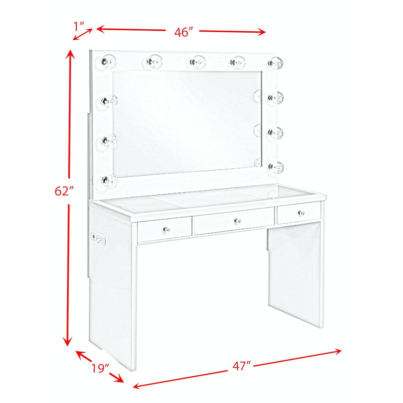 Elements International Ariana 3-Drawer Vanity Set CVAR700VB/CVAR700VM IMAGE 10