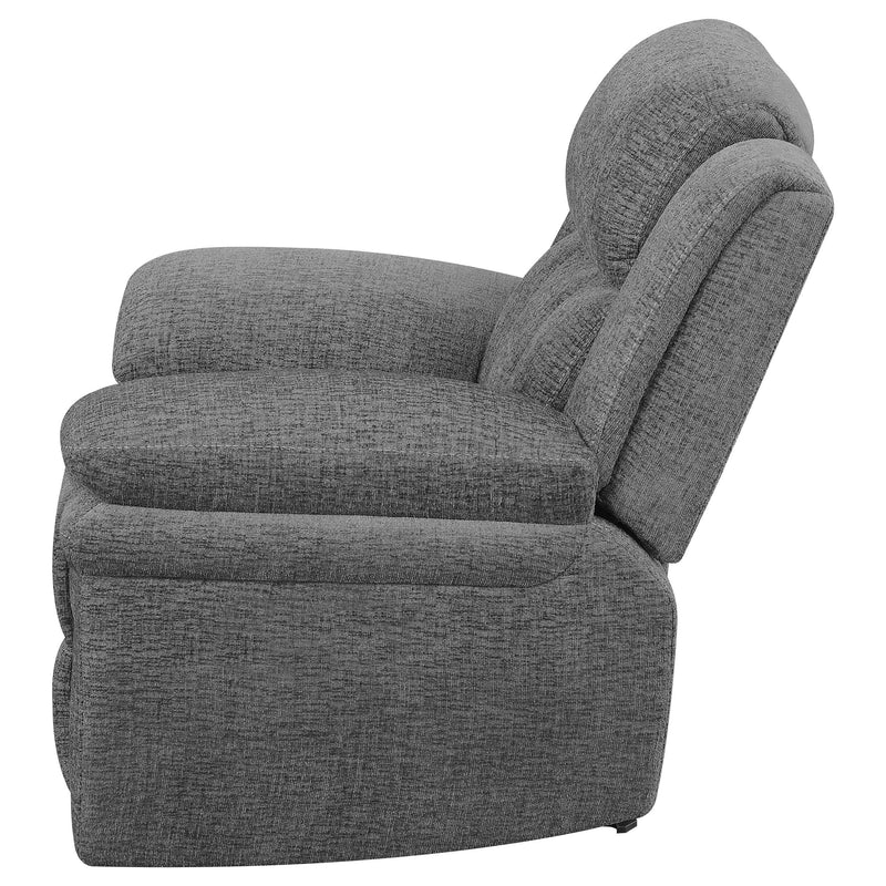 Coaster Furniture Bahrain Power Glider Fabric Recliner with Wall Recline 609543P IMAGE 5