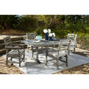  Signature Design by Ashley Visola P802-625 Rectangular Dining Table with Umbrella Option IMAGE 6