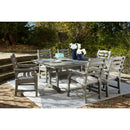  Signature Design by Ashley Visola P802-625 Rectangular Dining Table with Umbrella Option IMAGE 7