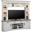 Parker House Furniture Americana Modern AME#92-3-COT Cotton 92 In. TV Console with Hutch and LED Lights